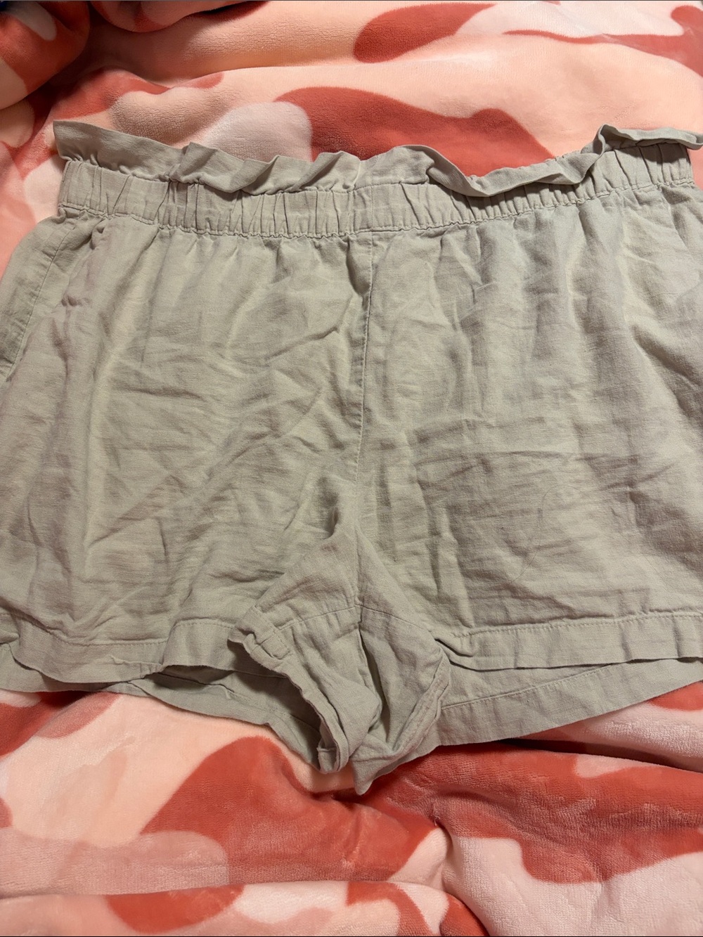 Express Tan Linen Shorts XL